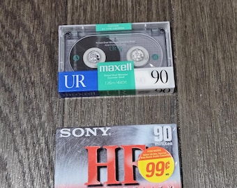 Vintage Blank Cassette Tapes New in Package - Choice of One