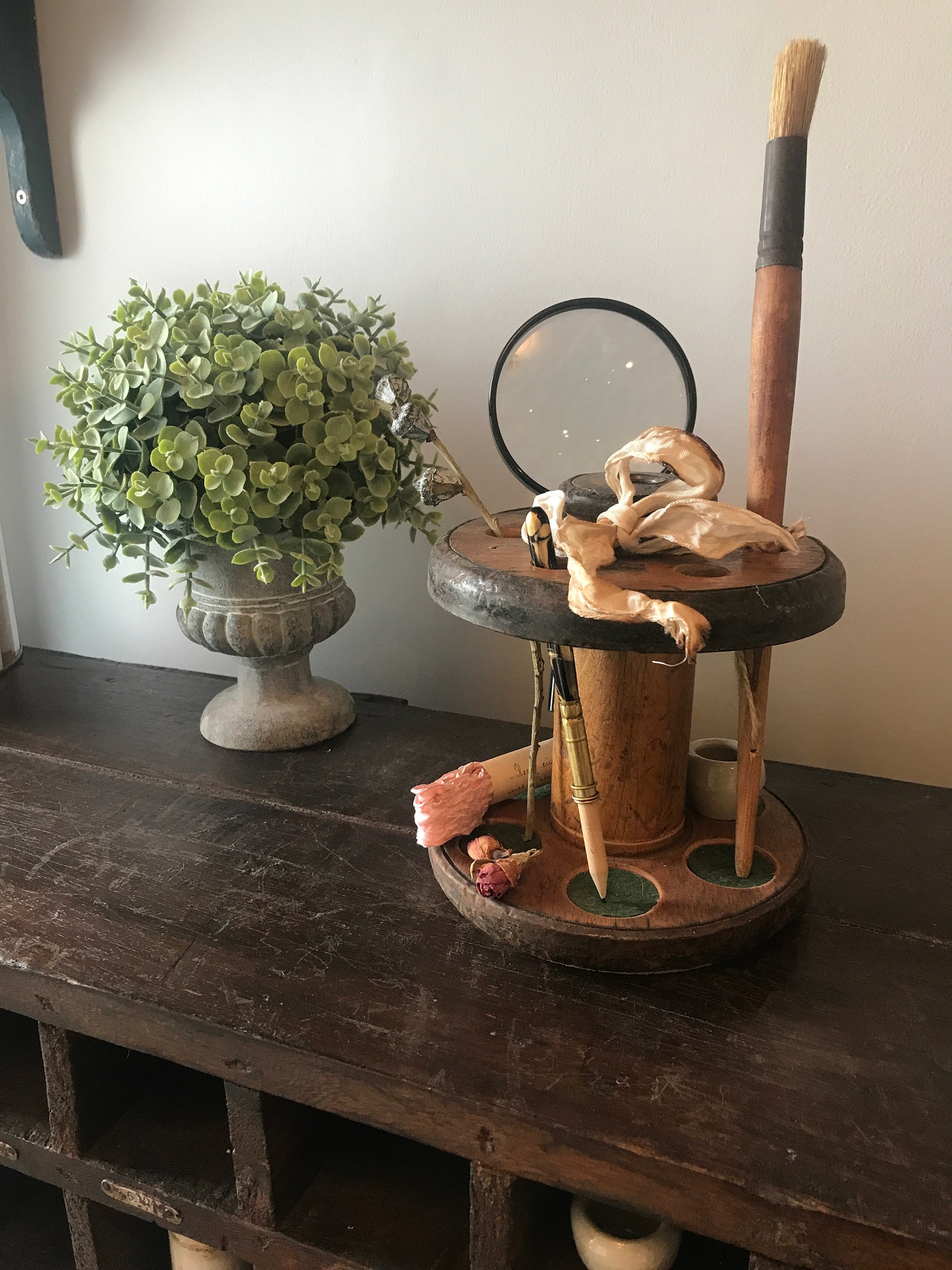 Rare Industrial Bobbin Holder / Pipe Holder Etsy