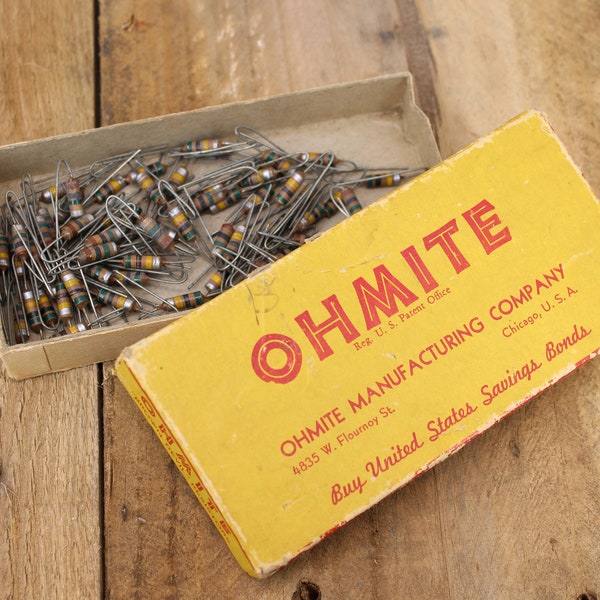 Vintage Ohmite “Brown Devil” Resistors — 10 Watt / 1000 Ohms