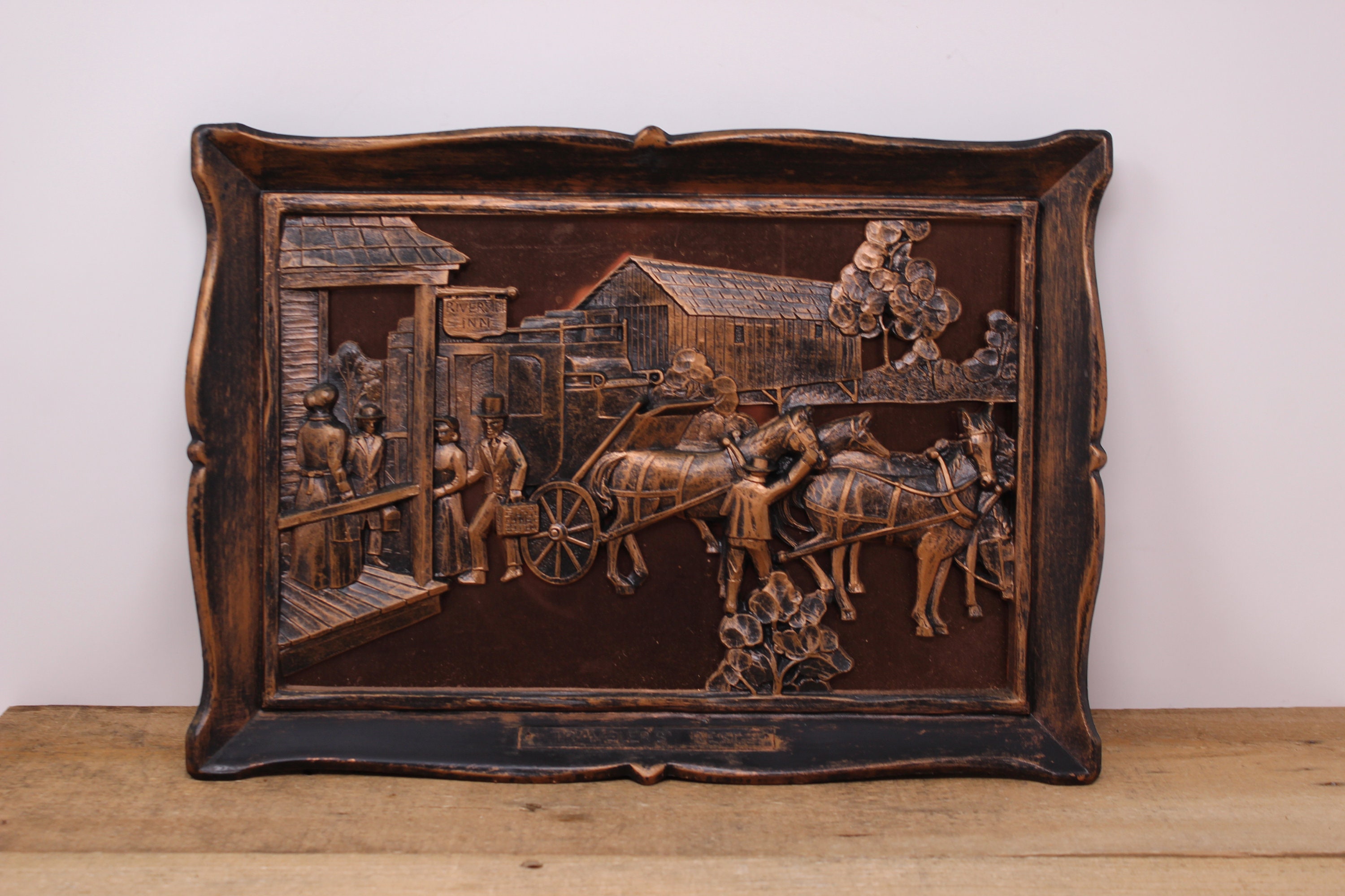 Vintage Coppercraft Guild - Travelers Rest - 3D Wall Decor
