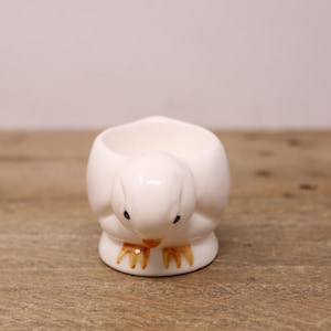 Vintage Ceramic Chick Egg Cup for Large Eggs