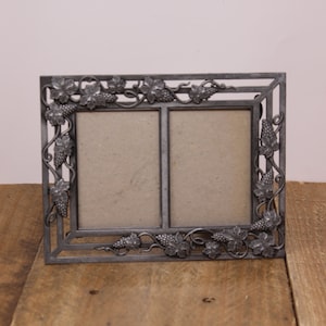 cadre photo double vintage Connoisseur Grape Design - 2 photos de 2,5 "x 3,5"