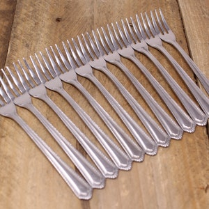 Set of 12 Stainless Cocktail Forks