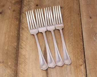 Set of 4 Puritan 1912 International S. Co. Dinner Forks