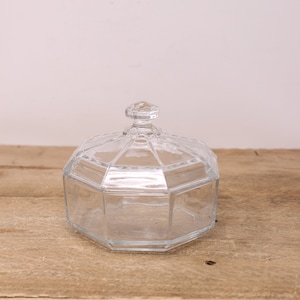 Arcoroc vintage - Octime Clear - Bibelots couverts / Boîte à bonbons - France