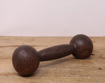 Vintage Cast Iron Dumbbell 4 Lbs. Small Hand Weight Etsy Canada