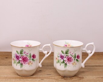 Vintage Antoinette Royal Wessex Fine Bone China Pink Rose