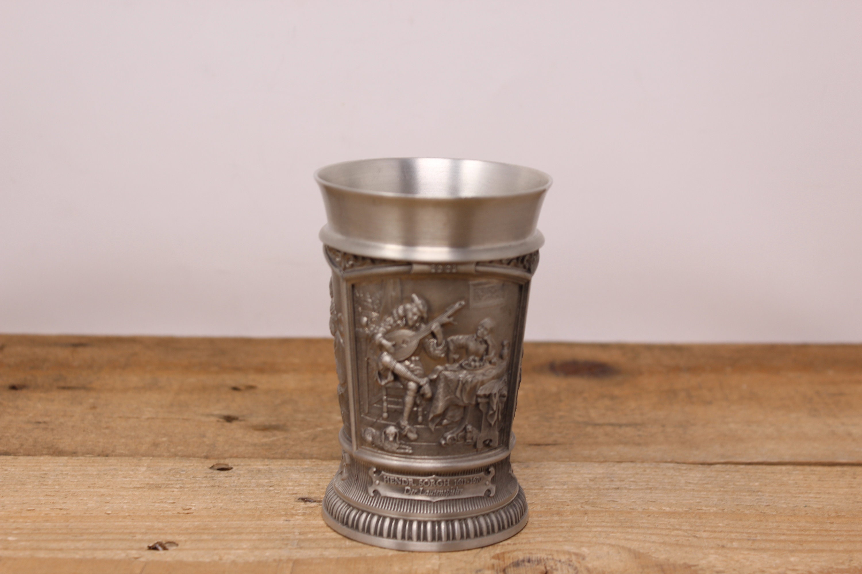 Pewter Nuremberg Gratia German Wedding Cup II 6-3/4