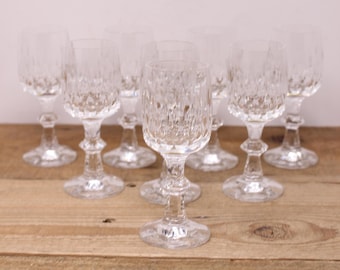 8 Vintage Schott Zwiesel "Flamenco" Cordial Glasses
