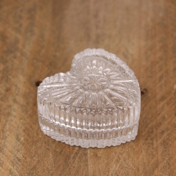 Glass Heart Box Etsy