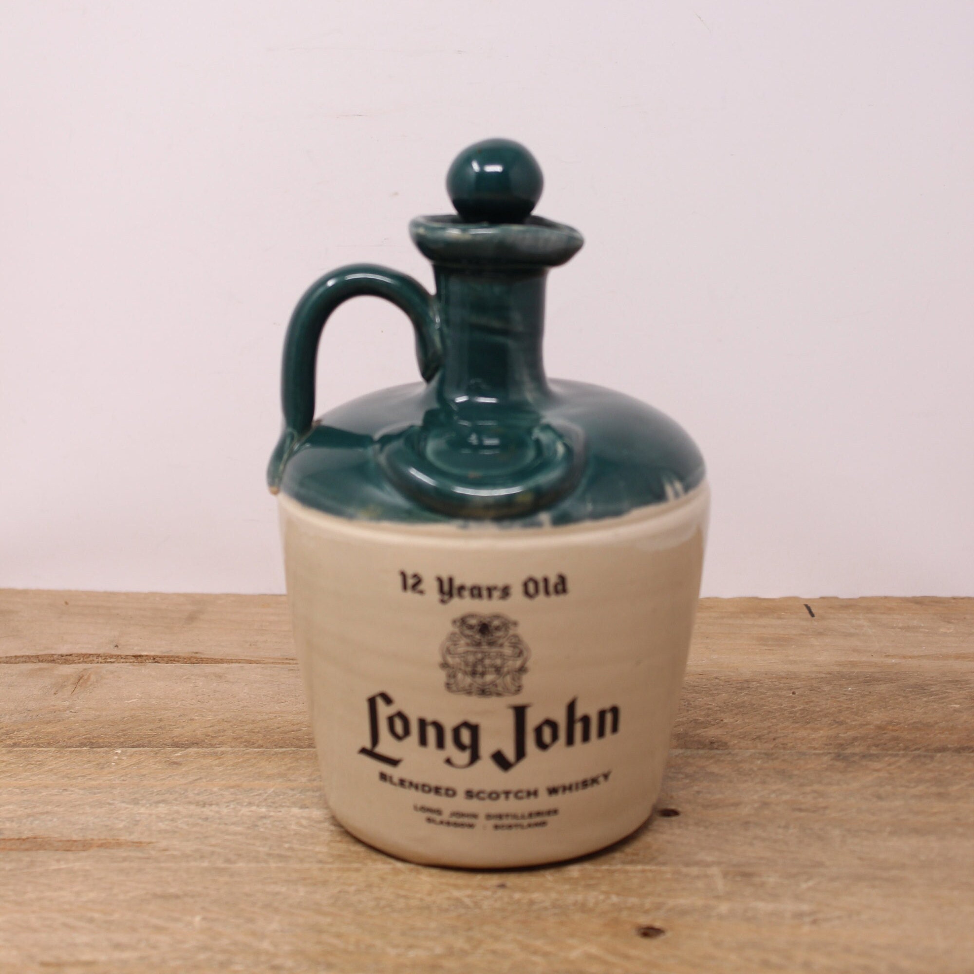 Vintage Long John Scotch Whisky Flagon - Glasgow Scotland - Etsy