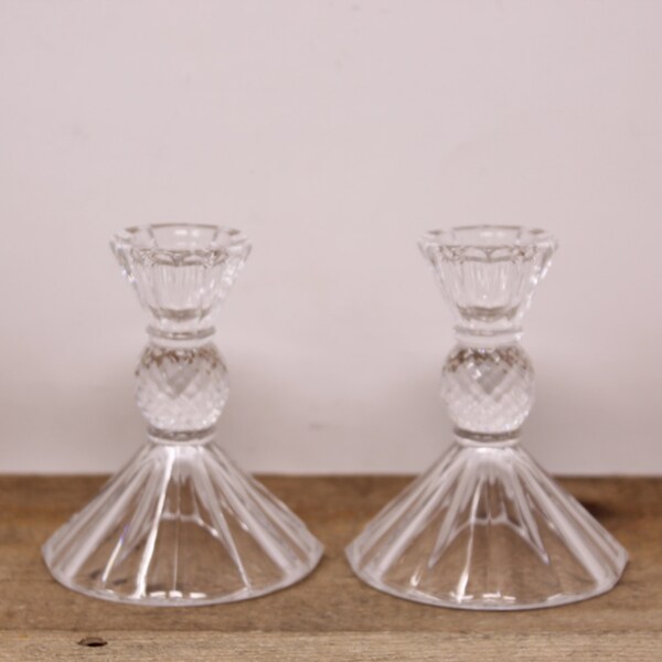 Shannon Crystal Candle Holders Etsy