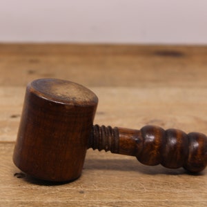 Vintage Wood Screw Nut Cracker