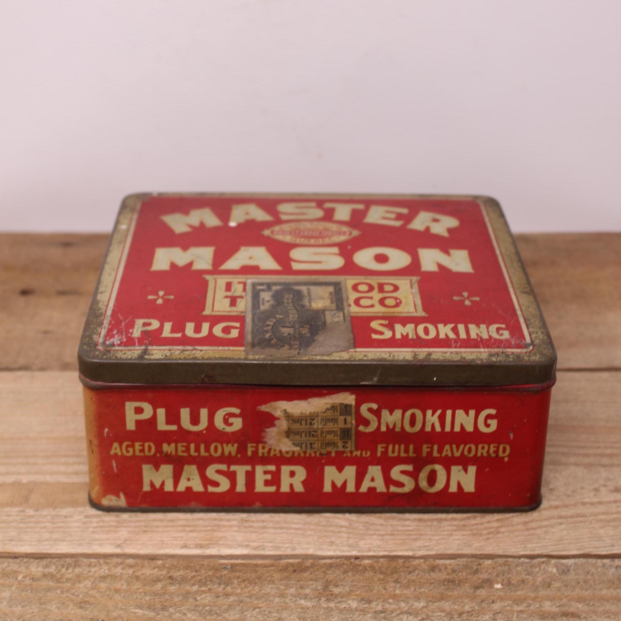mason tobacco Large Tobacco Tin