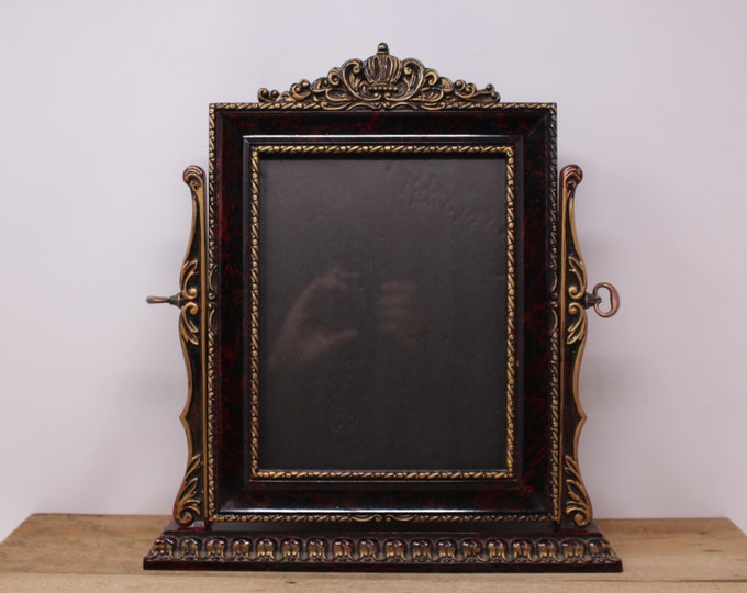 Vintage Large Victorian Style Wooden Picture Frame Tilt Swing Frame 7 X