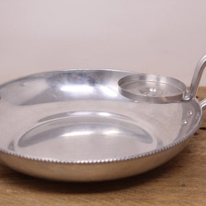 Vintage Buenilum -  B. W. Aluminum Chip & Dip Bowl / Candle Centerpiece