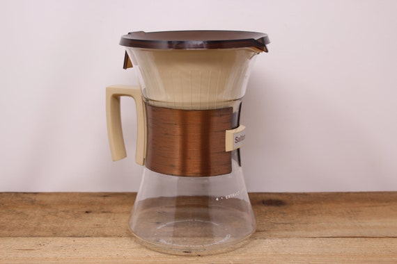 Extractor de café con filtro Salton de vidrio vintage Cafetera para estufa  hasta 10 tazas -  España