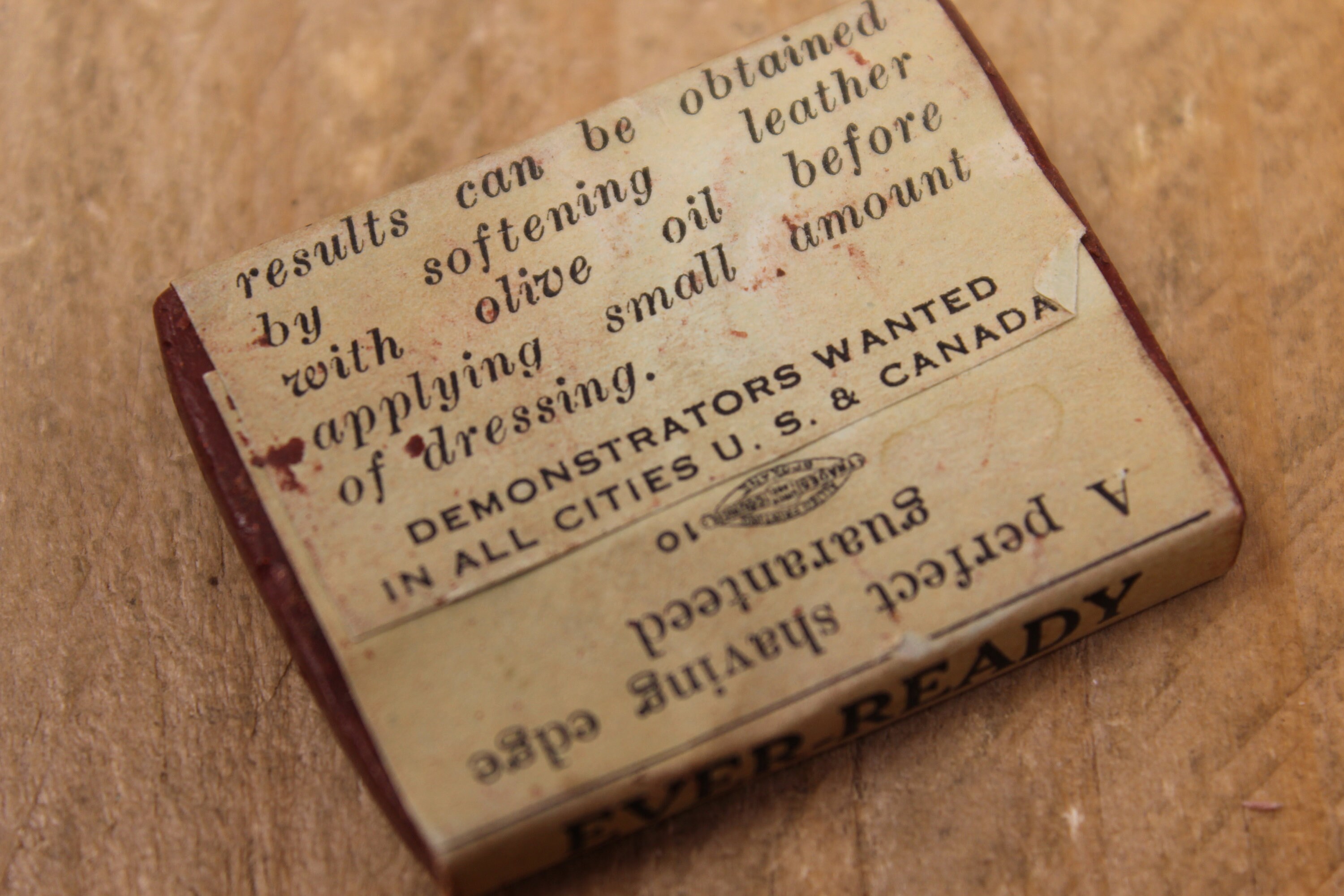 Vintage Everready Razor Strop Abrasive Compound Etsy