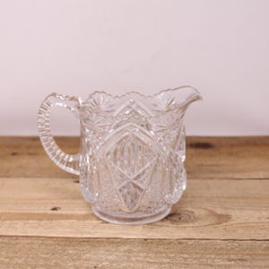 Vintage Pressed Glass Creamer / Pitcher