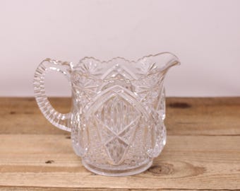 Vintage Pressed Glass Creamer / Pitcher