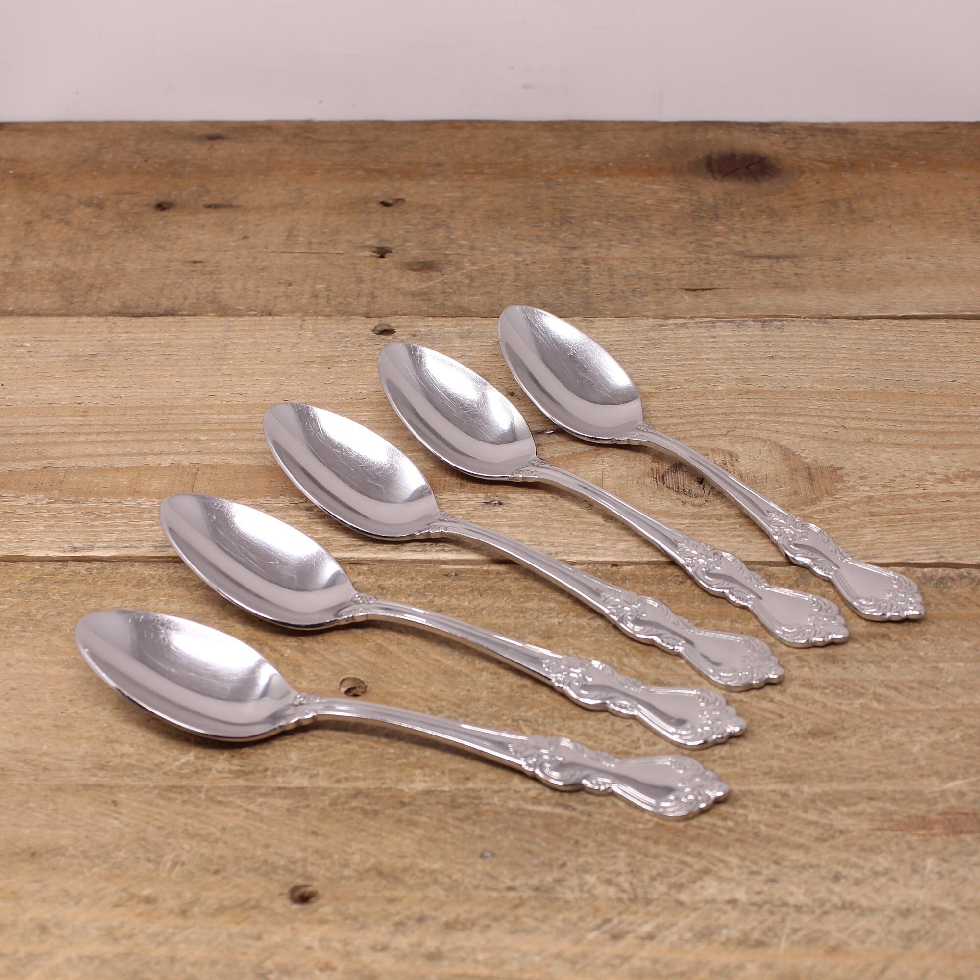 Vintage Reed Barton Heritage Mint Marlborough 18/10 Steel  Dessert Oval Soup Place Spoons