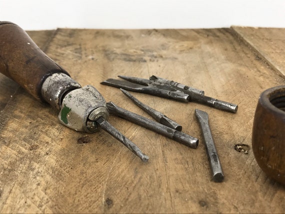 Antique Hollow Wood Handle Multi tool Screwdriver Etsy Denmark