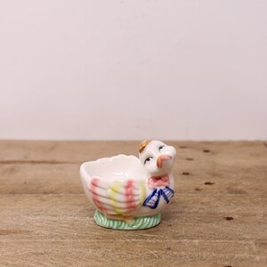 Vintage Ceramic Duck Egg Cup for Large Eggs