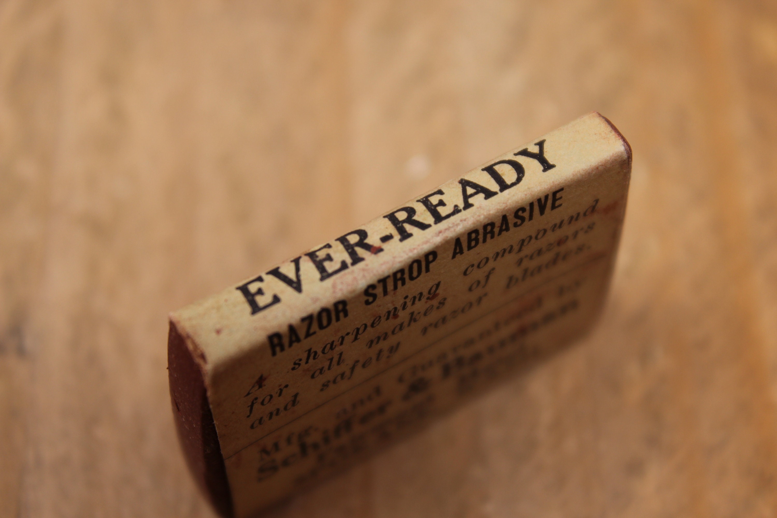 Vintage Everready Razor Strop Abrasive Compound Etsy