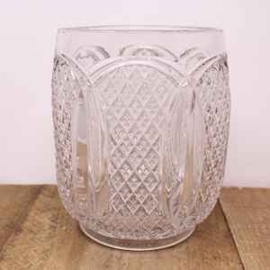 Vintage Pressed Glass - Round Vase
