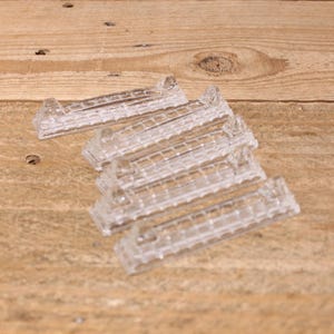 Set of 5 Vintage Crystal Knife Rests