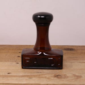 Vintage Avon Stamp Shaped Bottle &quot;Paid&quot; Perfume Bottle / After Shave Bottle Bottle (empty)