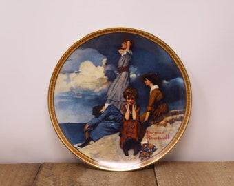 Norman Rockwell "Waiting on the Shore" Collector Plate - Knowles 1982