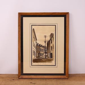 Vintage Rue Couillard, Vieux Quebec - Watercolor - Signed