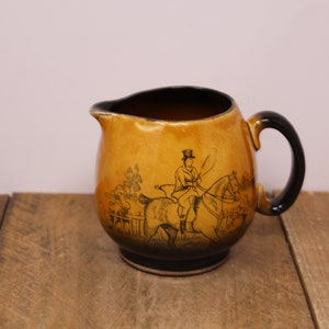 Vintage Arthur Wood - Ascot - Creamer / Small Milk Jug - Ye Olde Coaching & Hunting Days - England