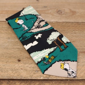 Vintage Snoopy 1958 Neck Tie - Snoopy Golfing - United Feature Syndicate Inc.