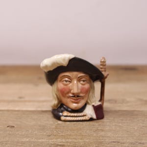 Vintage Royal Doulton “Aramis” 2.75&quot; Mini Toby Mug  / Jug