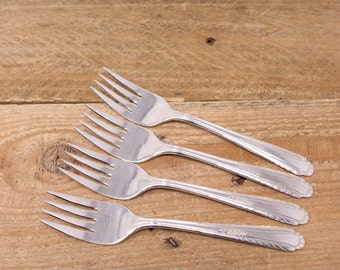 Set of 4 Wentworth 1938 - International Silver Co. - Individual Salad Forks