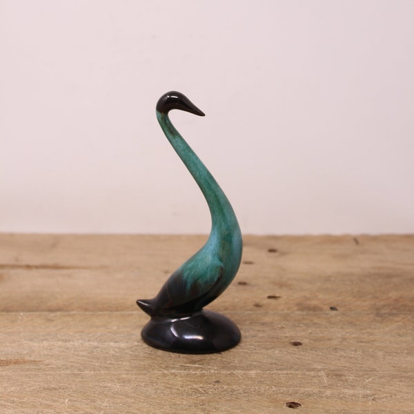 Vintage Blue Mountain Pottery Long Necked Bird - Goose / Swan