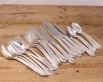 William Rogers Silver Plated Tea Spoons, Avalon Cabin Pattern Set