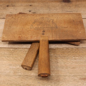 Antique Old Whittemore No. 8 - Set of Primitive Wool Carding Combs - L.S. Watson & Co.