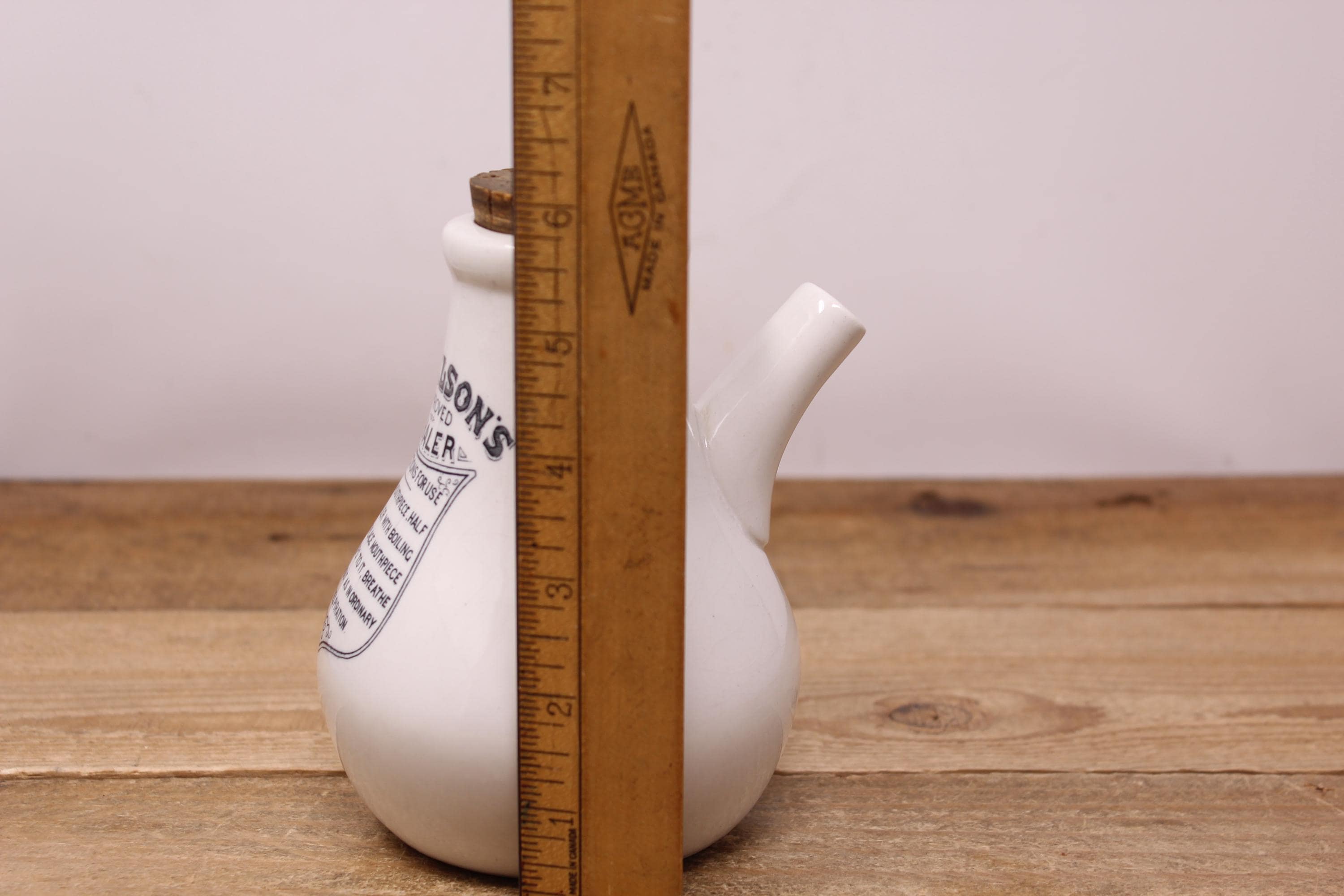 Antique Dr. Nelson's Earthenware Improved Steam Inhaler With