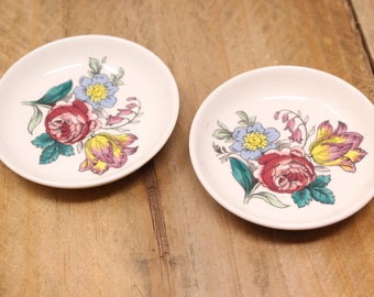 2 Vintage Gainsborough (Marlborough) - Spode — Butter Pat Plates