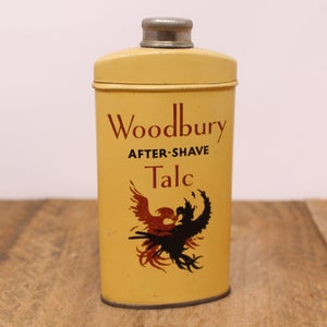 Vintage Woodbury After Shave Talc Tin - Almost Full