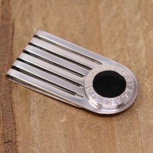 Vintage Bvlgari - 925 Sterling Silver & Onyx - Money Clip - Etsy