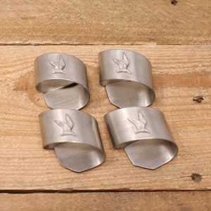 4 Seagull Pewter &#39;Seagull&quot; Design Napkin Rings - Canada
