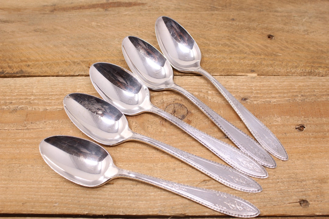 Vintage Argosy 1926 1847 Rogers Bros. 5 Dinner Spoons Etsy