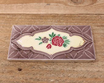 Vintage Flower Art Majolica Nouveau Architecture Tiles,japan-set