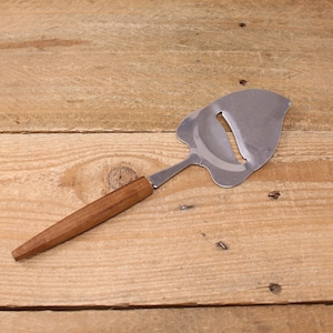 Vintage Wood Handled Cheese Plane / Slicer - Stainless Steel - Japan