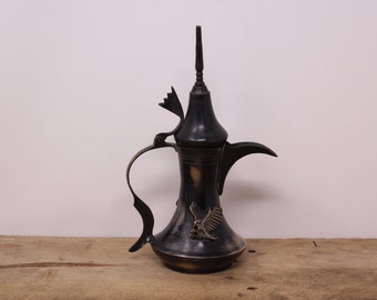 Vintage Antique  Brass Turkish / Arabic Dallah / Coffee Pot