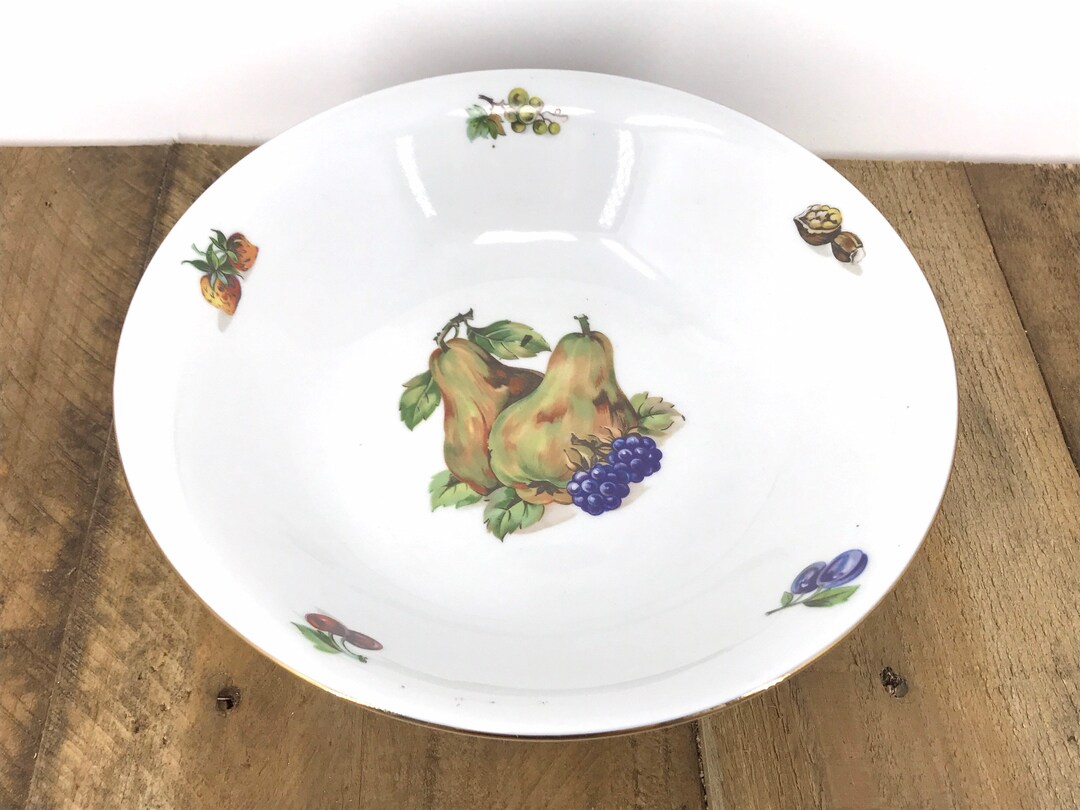 Vintage Kahla GDR Salad /fruit/vegetable/ Bowl Pear Design Etsy